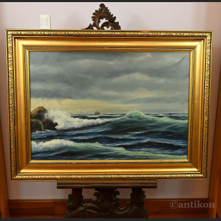 Pejzaż morski duży obraz na płótnie 