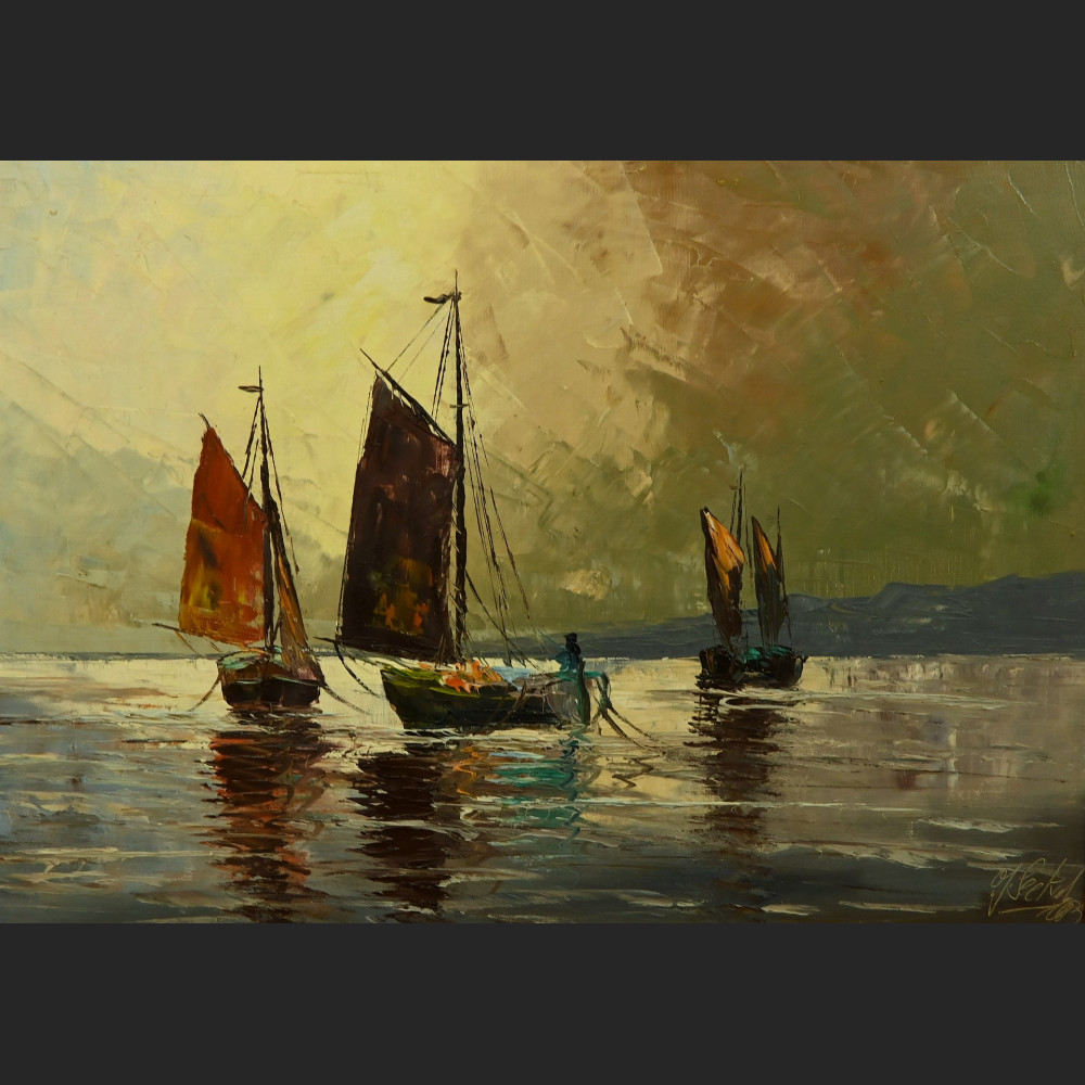 Obraz morski w ramie 