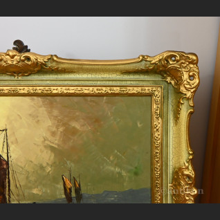 Obraz morski w ramie 