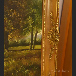 Pejzaż olejny Las duży obraz na płótnie Pejzaż olejny Las duży obraz na płótnie