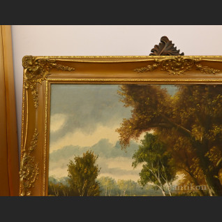 Pejzaż olejny Las duży obraz na płótnie Pejzaż olejny Las duży obraz na płótnie