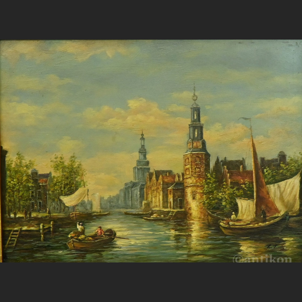 Obraz Amsterdam stare miasto Obraz Amsterdam stare miasto