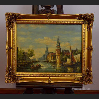 Obraz Amsterdam stare miasto Obraz Amsterdam stare miasto