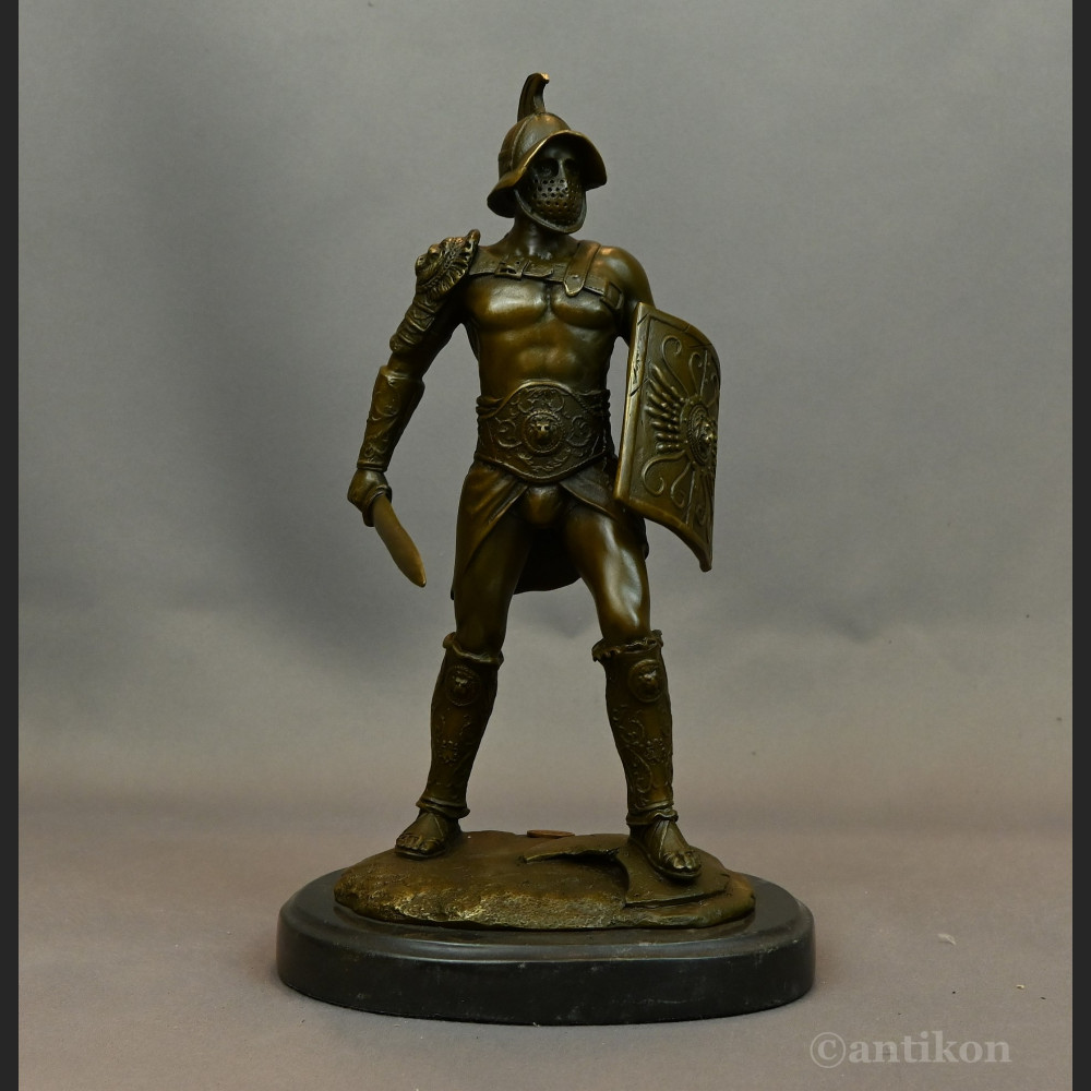 Figura gladiator z brązu prezent 