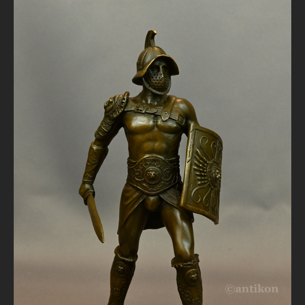 Figura gladiator z brązu prezent 
