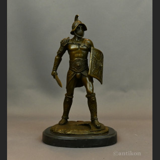 Figura gladiator z brązu prezent 