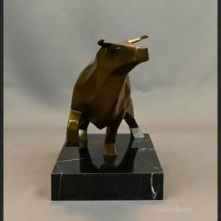 Duży kubistyczny byk w stylu Picassa rzeźba 