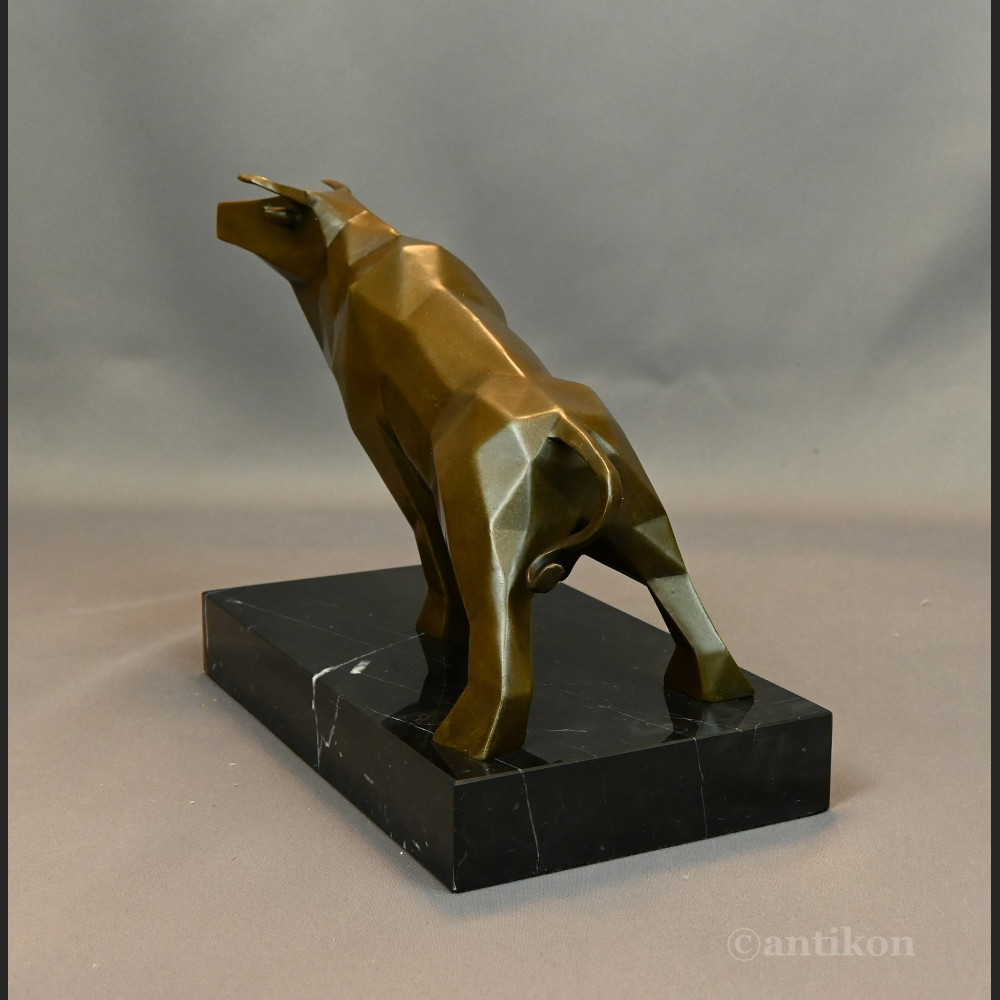 Duży kubistyczny byk w stylu Picassa rzeźba 