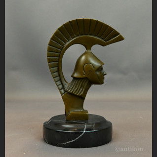 Figurka z brązu popiersie Spartanina 