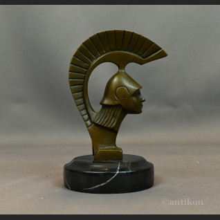 Figurka z brązu popiersie Spartanina 