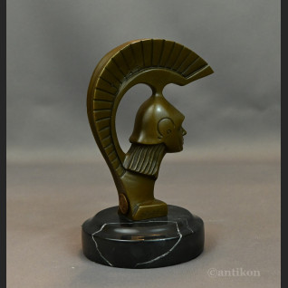 Figurka z brązu popiersie Spartanina 