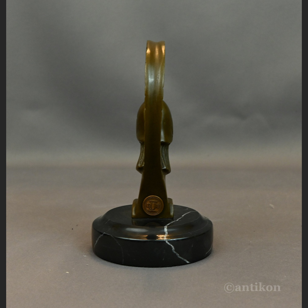 Figurka z brązu popiersie Spartanina 