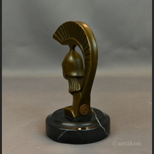 Figurka z brązu popiersie Spartanina 