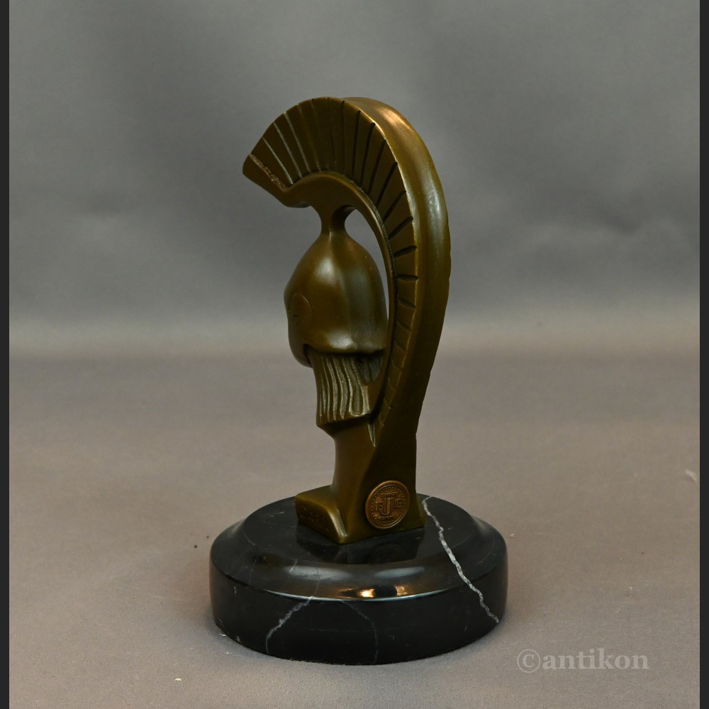 Figurka z brązu popiersie Spartanina 