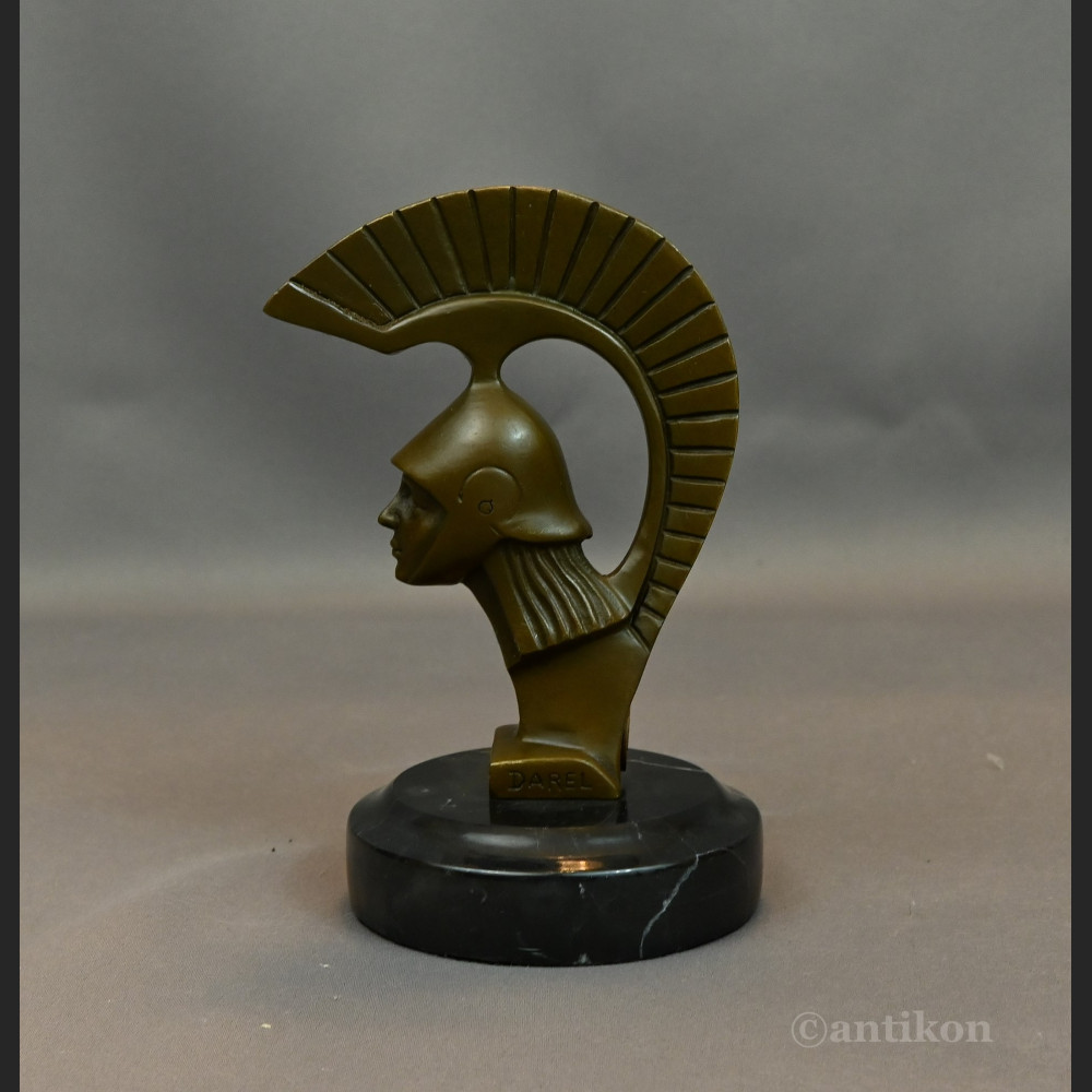 Figurka z brązu popiersie Spartanina 