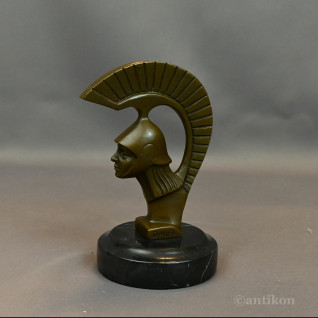 Figurka z brązu popiersie Spartanina 