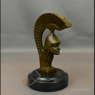 Figurka z brązu popiersie Spartanina 