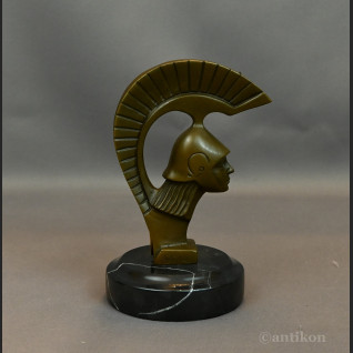 Figurka z brązu popiersie Spartanina 