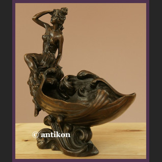 FIGURALNA SECESYJNA PATERA PRAWDZIWY BRĄZ SYGN. FIGURALNA SECESYJNA PATERA PRAWDZIWY BRĄZ SYGN.