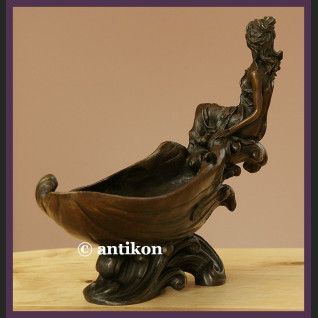 FIGURALNA SECESYJNA PATERA PRAWDZIWY BRĄZ SYGN. FIGURALNA SECESYJNA PATERA PRAWDZIWY BRĄZ SYGN.