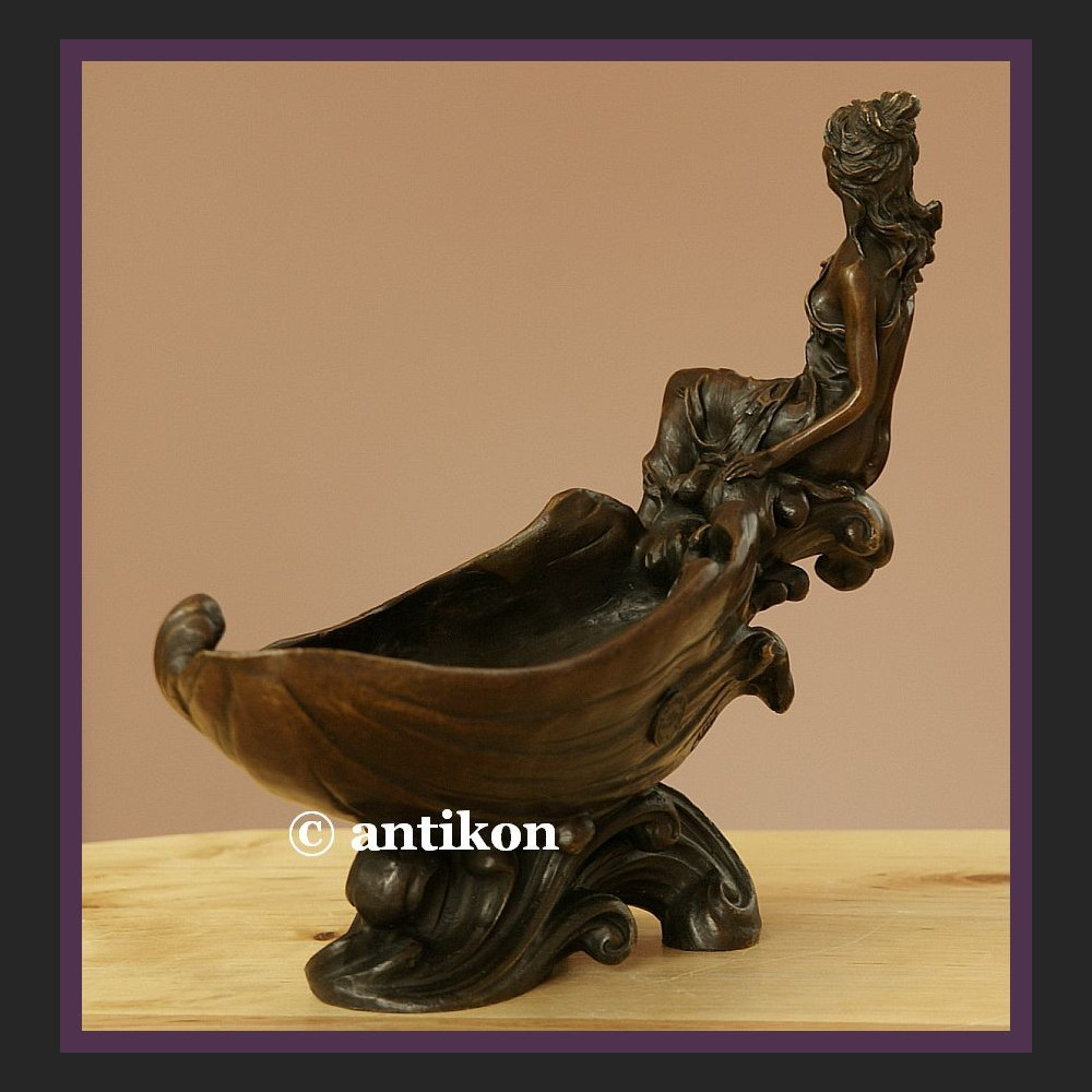 FIGURALNA SECESYJNA PATERA PRAWDZIWY BRĄZ SYGN. FIGURALNA SECESYJNA PATERA PRAWDZIWY BRĄZ SYGN.