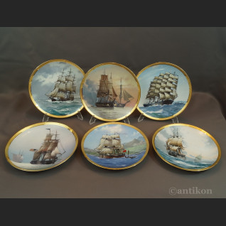 Żaglowce talerze Franklin Mint cała kolekcja z certyfikatem 