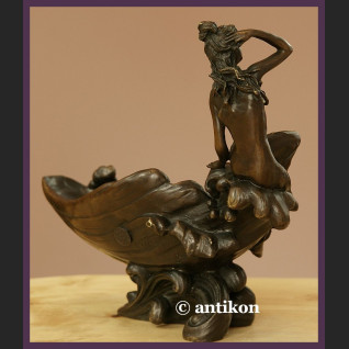 FIGURALNA SECESYJNA PATERA PRAWDZIWY BRĄZ SYGN. FIGURALNA SECESYJNA PATERA PRAWDZIWY BRĄZ SYGN.