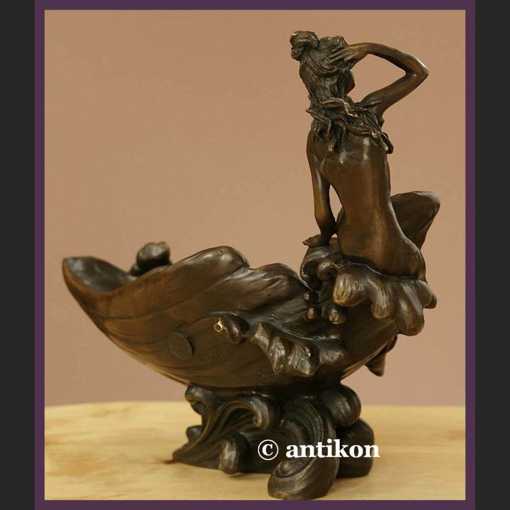 FIGURALNA SECESYJNA PATERA PRAWDZIWY BRĄZ SYGN. FIGURALNA SECESYJNA PATERA PRAWDZIWY BRĄZ SYGN.