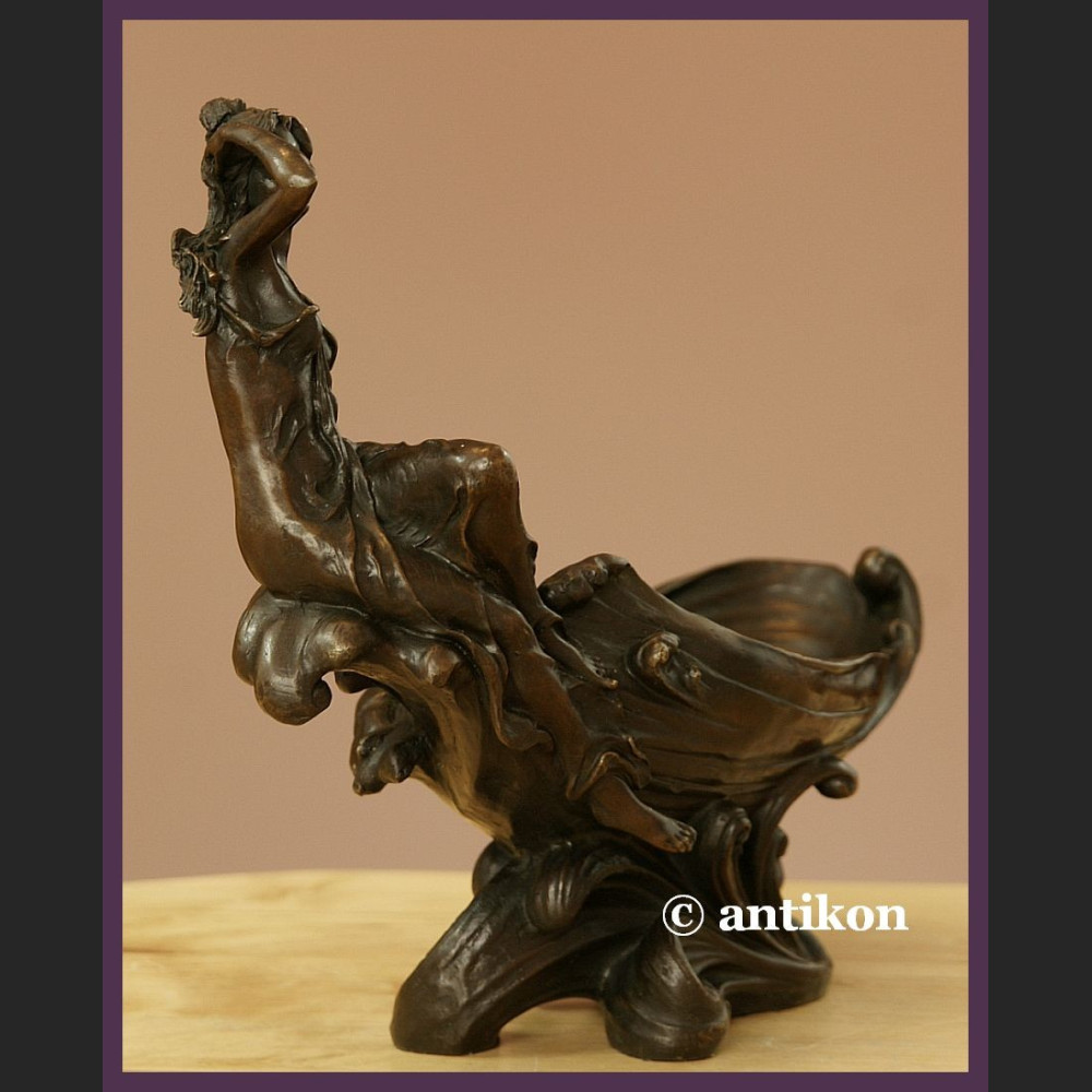 FIGURALNA SECESYJNA PATERA PRAWDZIWY BRĄZ SYGN. FIGURALNA SECESYJNA PATERA PRAWDZIWY BRĄZ SYGN.