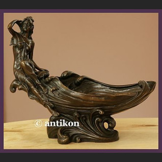 FIGURALNA SECESYJNA PATERA PRAWDZIWY BRĄZ SYGN. FIGURALNA SECESYJNA PATERA PRAWDZIWY BRĄZ SYGN.