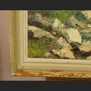 Stary obraz na brzegu morza  Stary obraz na brzegu morza