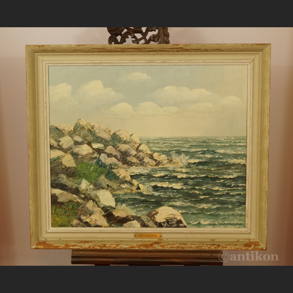 Stary obraz na brzegu morza  Stary obraz na brzegu morza