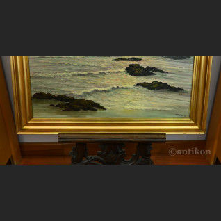 Pejzaż marynistyczny zachód słońca 1961r  Pejzaż marynistyczny zachód słońca 1961r