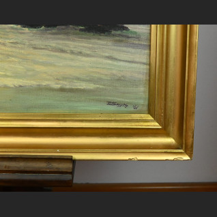 Pejzaż marynistyczny zachód słońca 1961r  Pejzaż marynistyczny zachód słońca 1961r