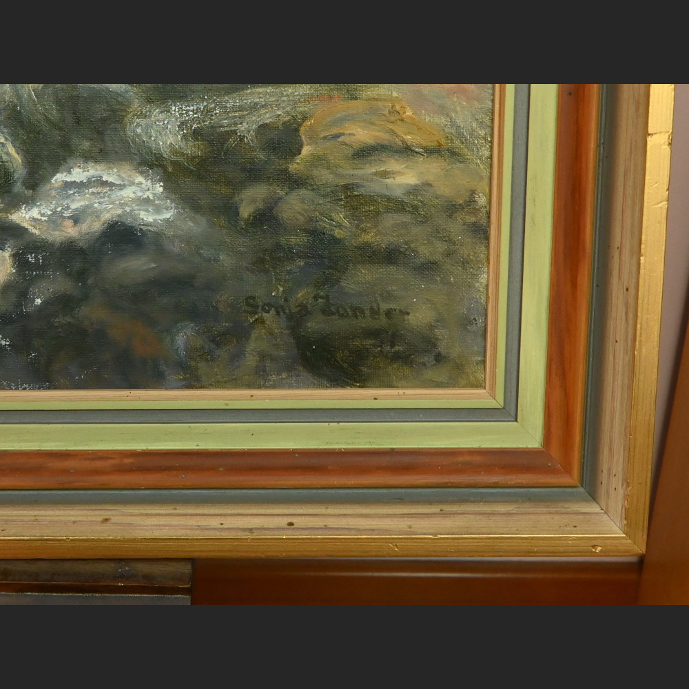 Obraz marynistyczny olejny 1951  Obraz marynistyczny olejny 1951