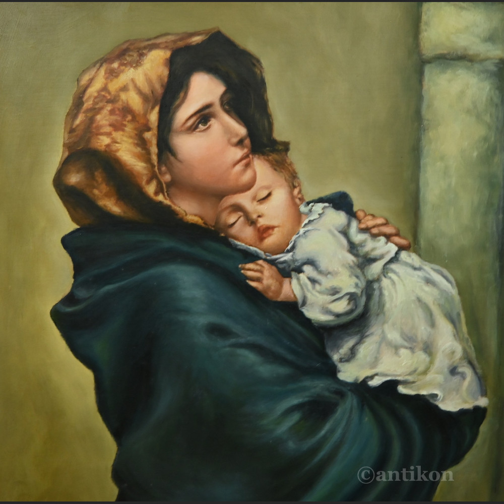 Obraz religijny Madonna z Dzieciątkiem wg Ferruzzi  Obraz religijny Madonna z Dzieciątkiem wg Ferruzzi