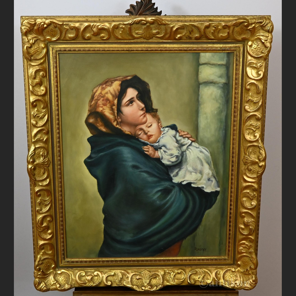 Obraz religijny Madonna z Dzieciątkiem wg Ferruzzi  Obraz religijny Madonna z Dzieciątkiem wg Ferruzzi