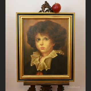 Portret młodzieńca obraz olejny w ramie 