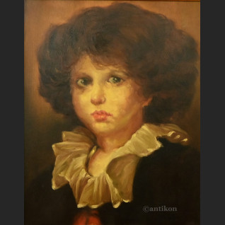 Portret młodzieńca obraz olejny w ramie  Portret młodzieńca obraz olejny w ramie