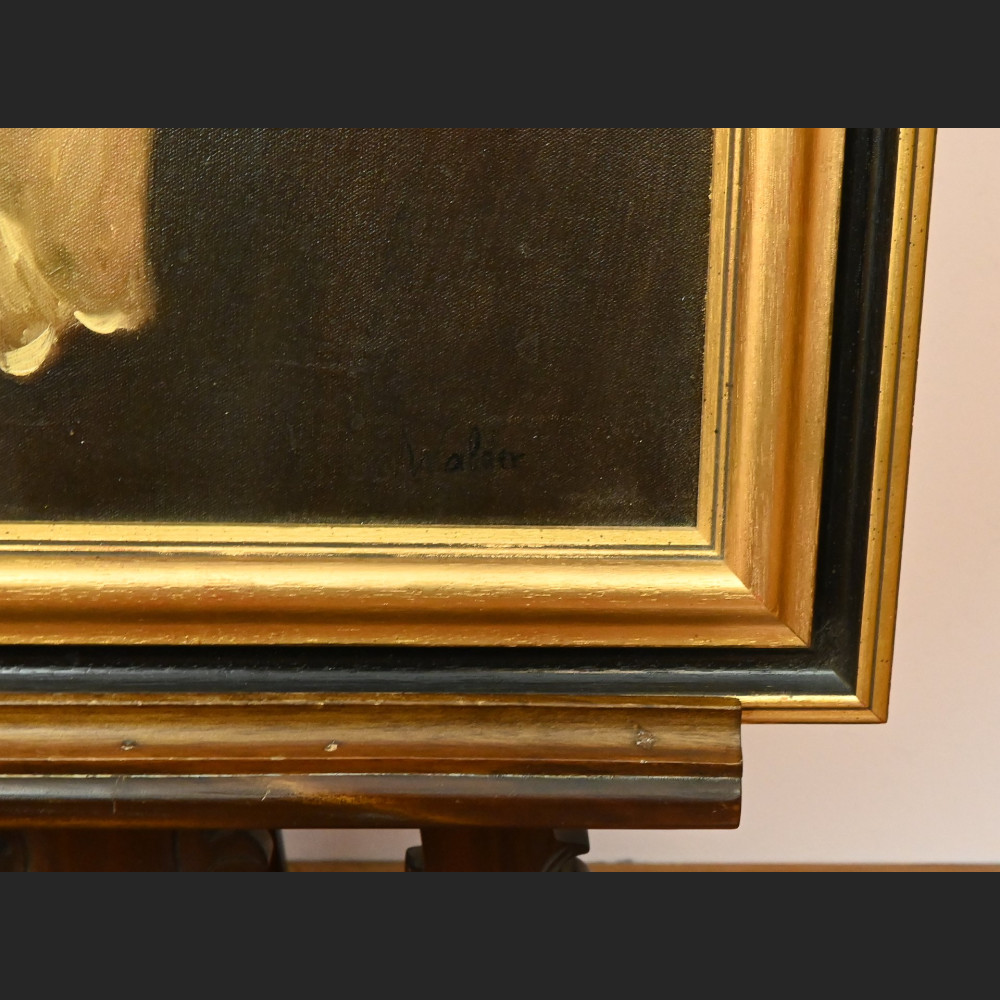 Portret młodzieńca obraz olejny w ramie  Portret młodzieńca obraz olejny w ramie