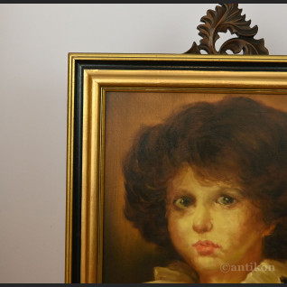 Portret młodzieńca obraz olejny w ramie  Portret młodzieńca obraz olejny w ramie