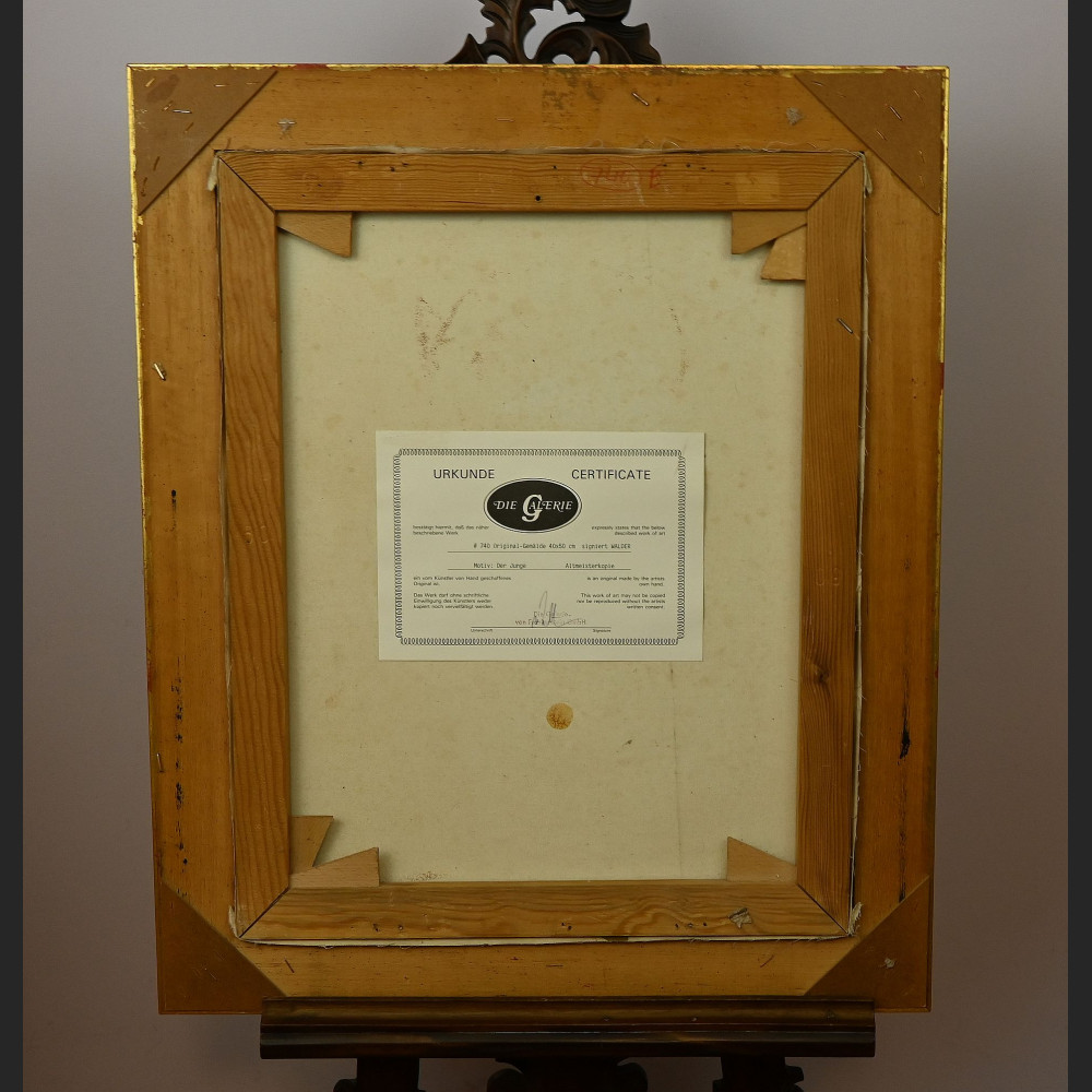 Portret młodzieńca obraz olejny w ramie  Portret młodzieńca obraz olejny w ramie