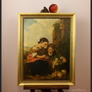 Młoda handlarka winogron obraz wg Murillo  Młoda handlarka winogron obraz wg Murillo