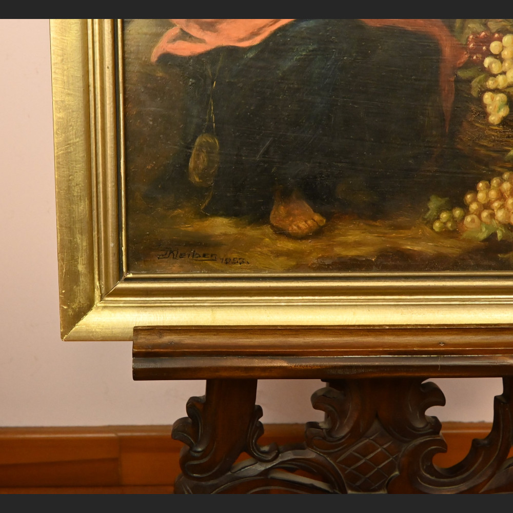 Młoda handlarka winogron obraz wg Murillo  Młoda handlarka winogron obraz wg Murillo