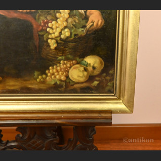 Młoda handlarka winogron obraz wg Murillo  Młoda handlarka winogron obraz wg Murillo