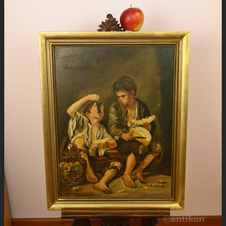 Dzieci z melonem i winogronami wg. Murillo 