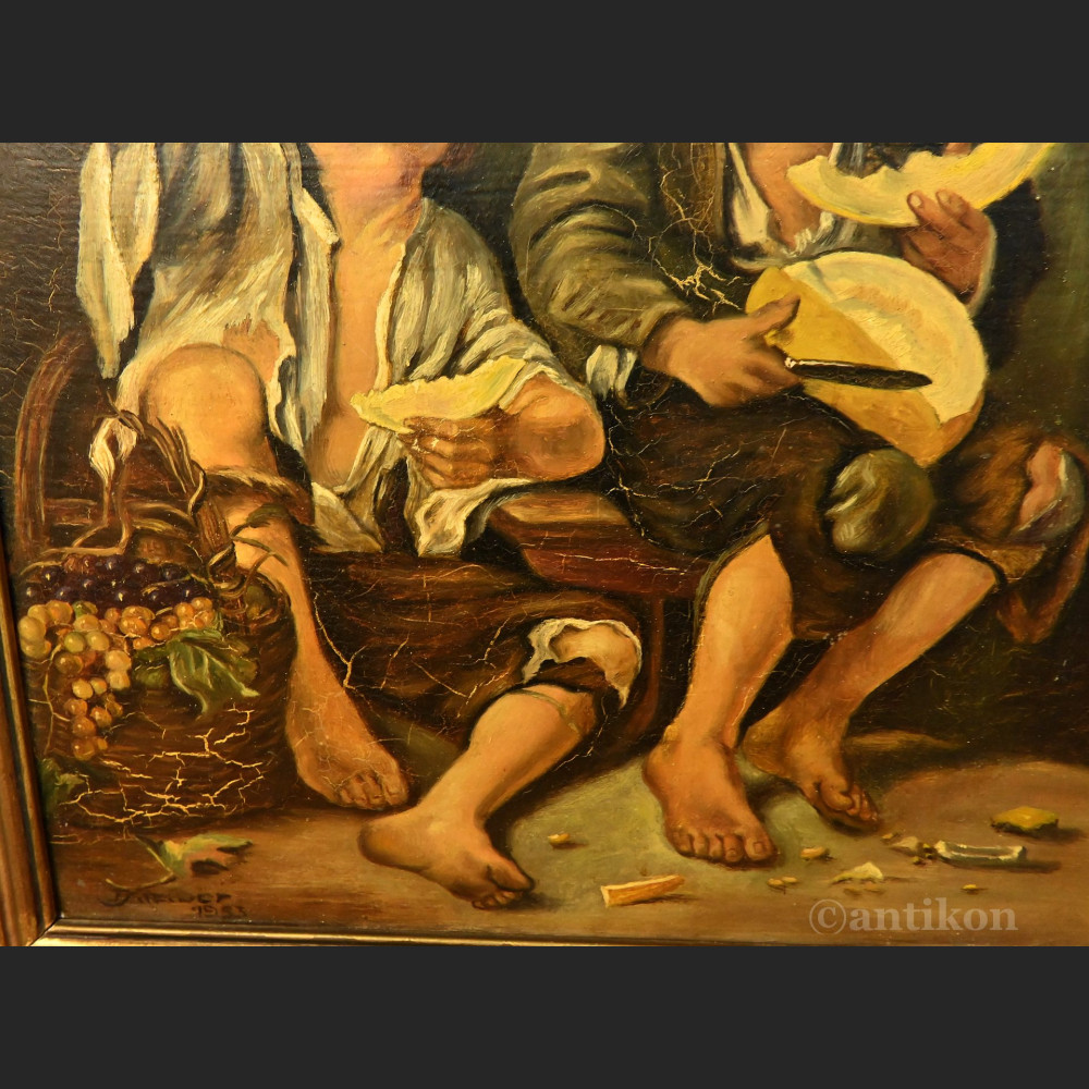 Dzieci z melonem i winogronami wg. Murillo  Dzieci z melonem i winogronami wg. Murillo