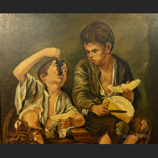Dzieci z melonem i winogronami wg. Murillo  Dzieci z melonem i winogronami wg. Murillo