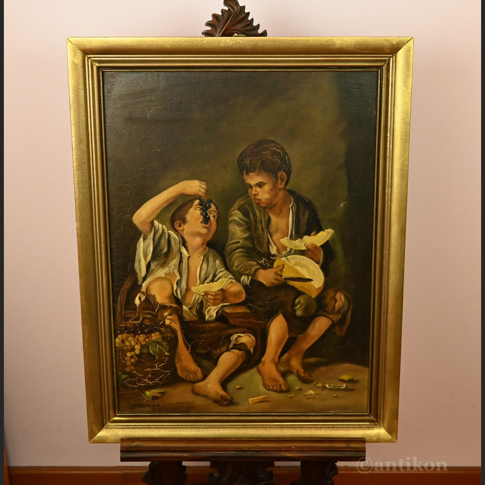 Dzieci z melonem i winogronami wg. Murillo  Dzieci z melonem i winogronami wg. Murillo