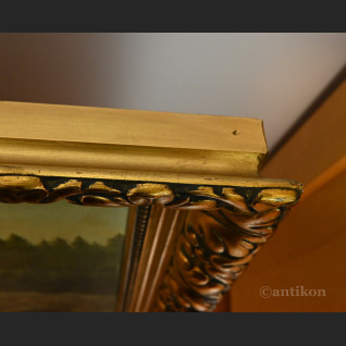 Stary obraz jeleń na rykowisku z 1940r  Stary obraz jeleń na rykowisku z 1940r